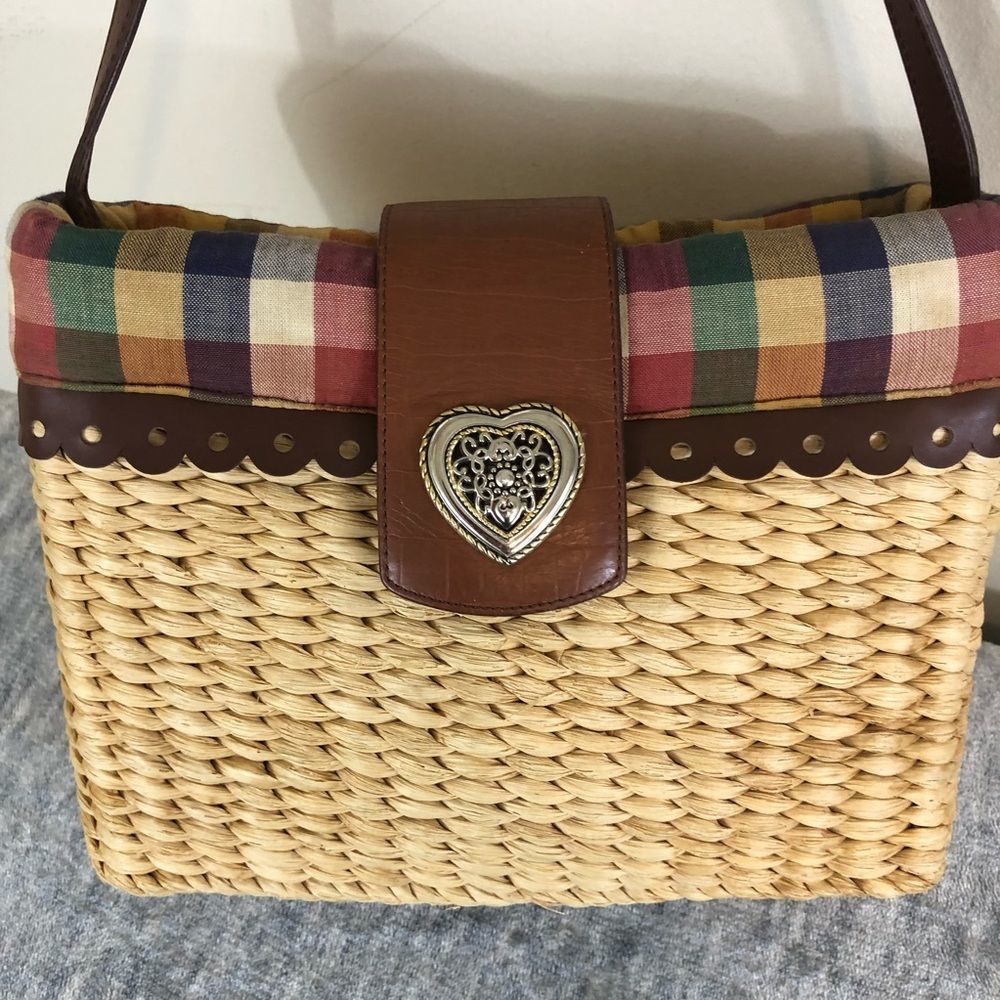 Marlo straw shoulder bag